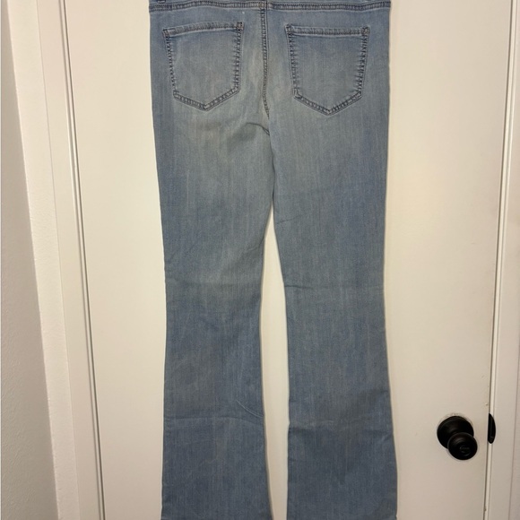 Love Fire Blue Flare Wide Leg Jeans - Picture 2 of 2